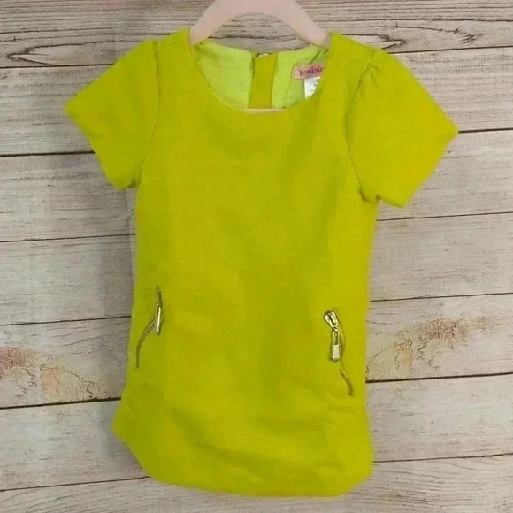 Paulinie Short Sleeve Like Green Dress 3T - Picture 2 of 7